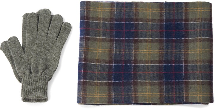 Barbour Tartan Wool Scarf & Gloves Set - ShopStyle Scarves