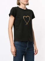Thumbnail for your product : agnès b. heart print round neck T-shirt