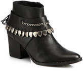 Thumbnail for your product : Freda SALVADOR Comet Chained Leather Ankle Boots