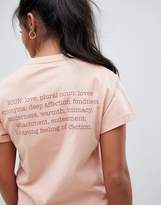 Thumbnail for your product : Miss Selfridge Petite love tee in pink