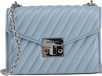 Leather crossbody bag Michael Kors Blue in Leather - 27274488