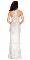 Thumbnail for your product : Decode 1.8 Sparkling Embellished Ruched Halter Evening Dress