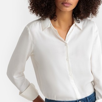 La Redoute Collections Satin-Effect Straight Shirt