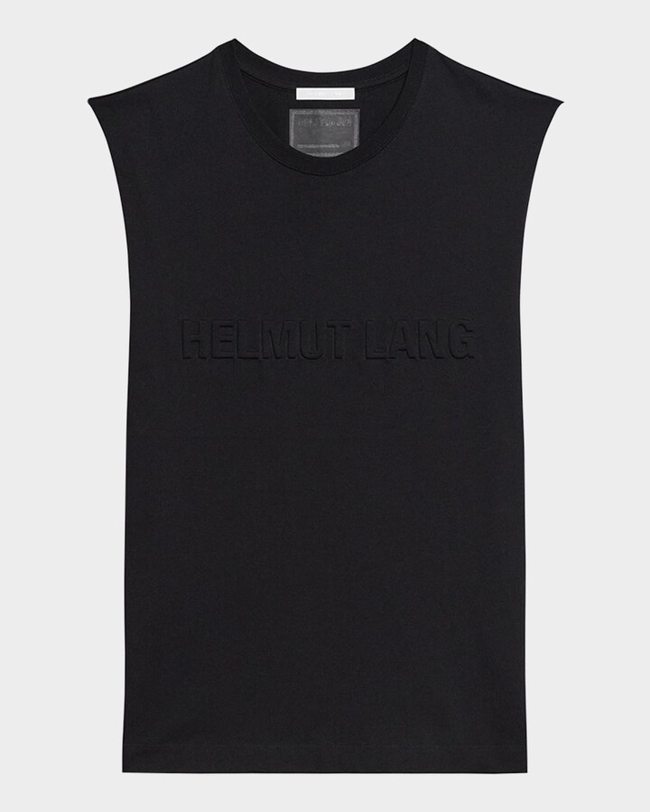 Helmut Lang Men's Embossed Cotton Tank Top