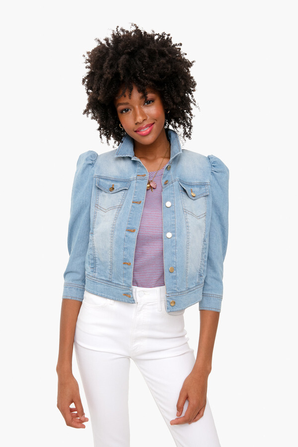 hip length denim jacket