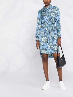 Diane von Furstenberg Floral-Print Shirt Dress