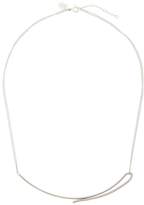 Thumbnail for your product : Oliver Bonas Silver Doodle Line Necklace