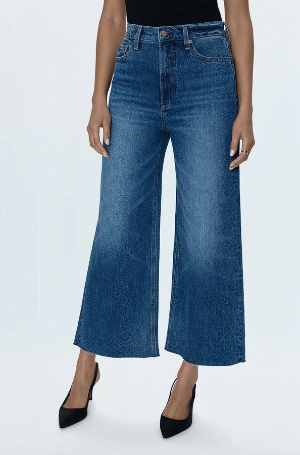 Pistola Denim Lana Crop High Waist Jeans In Palladium
