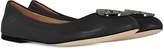 Thumbnail for your product : Tory Burch Liana Black Leather Ballet Flats