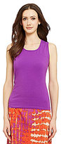 Thumbnail for your product : Multiples Roundneck Solid Knit Tank