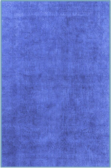 17 Stories Machine Woven Wool/Polyester Area Rug in Blue