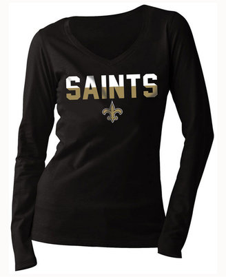 5th & Ocean Women's New Orleans Saints Huddle LE Long Sleeve T-Shirt