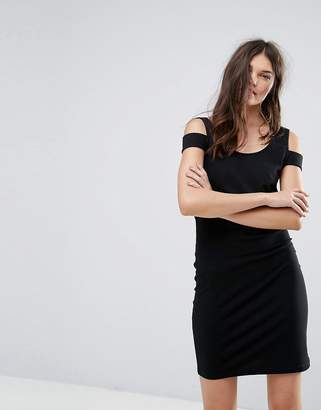 Noisy May Bodycon Dress with Shoulder Detail