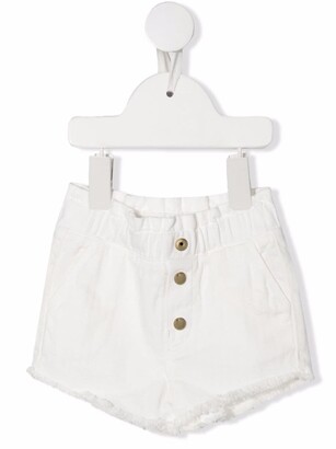 Chloé Children Button-Up Denim Shorts