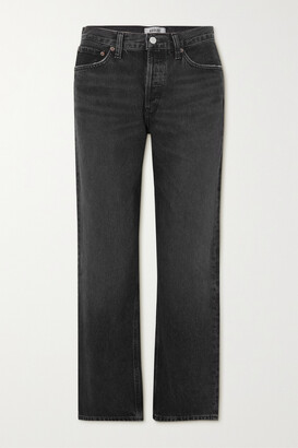 AGOLDE Wyman Low-rise Organic Straight-leg Jeans - Black - 23
