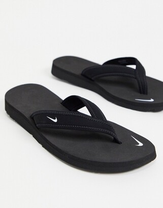Nike Celso thong sandal in black 