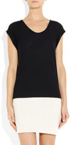 Thumbnail for your product : Alexander Wang T by Two-tone knitted mini dress