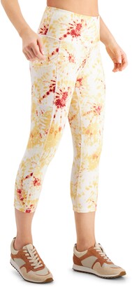 Ideology Performance Printed Cropped Leggings, Created for Macy's