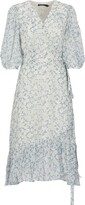 Flora-Printed V-Neck Dress 
