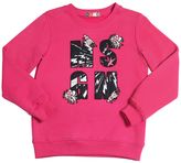 Thumbnail for your product : MSGM Logo Patches Cotton Sweatshirt