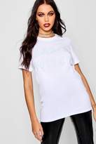 Thumbnail for your product : boohoo Petite Halloween Basic Witch Glow In The Dark T-Shirt