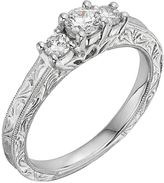 Thumbnail for your product : Vera Wang Simply vera igl certified diamond 3-stone engagement ring in 14k white gold (1/2 ct. t.w.)