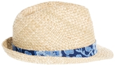 Thumbnail for your product : ASOS Straw Trilby with Paisley Band