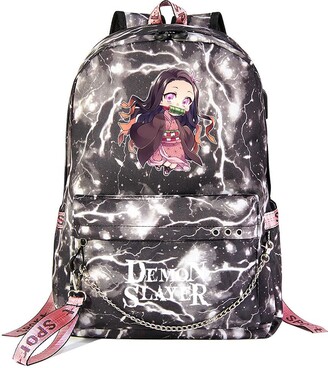 Yumenam Anime Theme Backpack with USB Charging Port Nezuko 'Demon ...