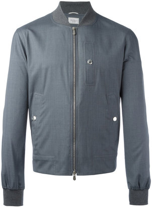 Brunello Cucinelli zipped bomber jacket - men - Silk/Cotton/Wool - 48