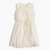 Thumbnail for your product : J.Crew Girls' rosette dress in crinkle chiffon