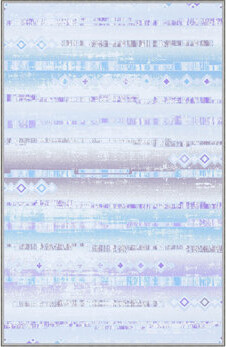 East Urban Home Mcgowan Ombre Machine Woven Polyester Area Rug in Pastel Blue