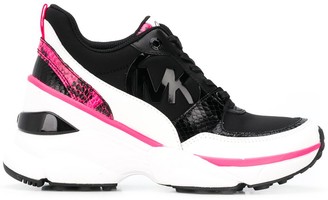 michael michael kors mindy butterfly appliqué leather sneaker