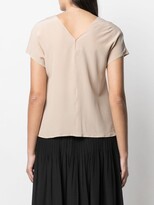 Thumbnail for your product : Alysi V-neck short-sleeve silk blouse