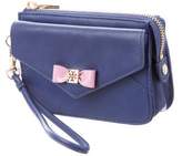 Thumbnail for your product : Tory Burch Leather Bow Wristlet