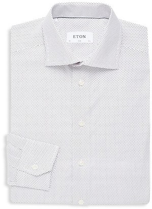 Eton Slim Fit Dotted Cotton Button-Down Shirt