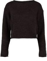 Thumbnail for your product : boohoo Petite Roll Hem Cropped Jumper