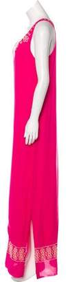 ALICE by Temperley Embroidered Maxi Dress Fuchsia Embroidered Maxi Dress