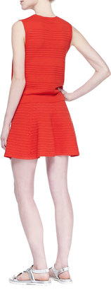 Theory Rortie Textured Flared Skirt