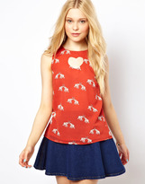 Thumbnail for your product : Sugarhill Boutique Heart Top in Ellie Print