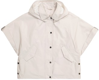 BRUNELLO CUCINELLI KIDS Cotton-blend gabardine raincoat