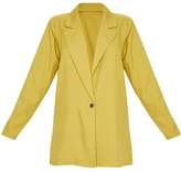 Thumbnail for your product : PrettyLittleThing Olive Super Oversized Woven Blazer
