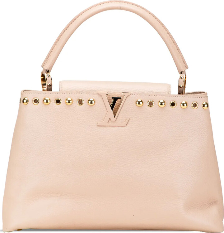 Louis Vuitton Pre-Owned 2017 Taurillon Studdy Capucines MM satchel