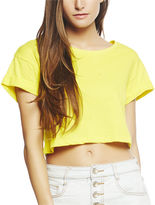 Thumbnail for your product : Wet Seal Roll Sleeve Crop Tee
