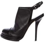 Thumbnail for your product : Alexander Wang Leather Ankle-Strap Booties