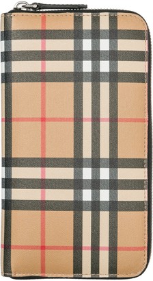 burberry zip around wallet mens