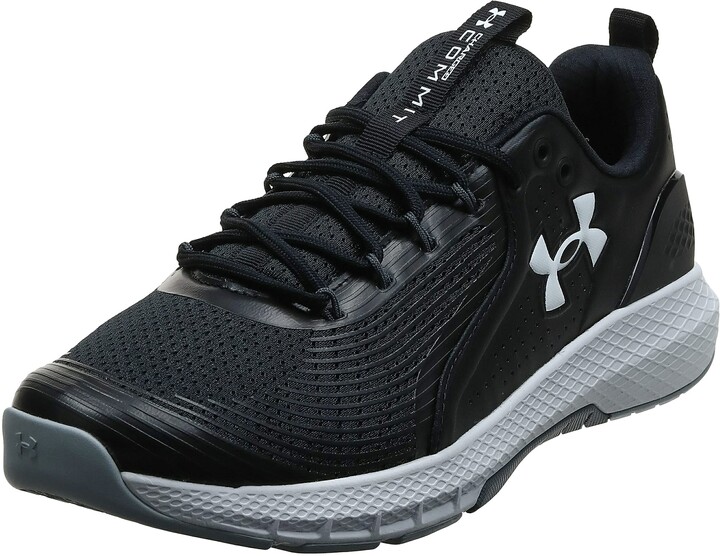 under armour black tennis shoes