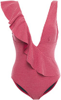 Thumbnail for your product : Duskii Ruffled Ribbed Swimsuit