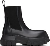Thumbnail for your product : Rick Owens Black Beatle Bozo Tractor Chelsea Boots