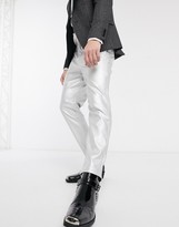 silver chinos