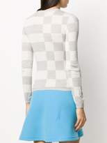 Thumbnail for your product : Courreges Asymmetric Pattern Crew Neck Sweater